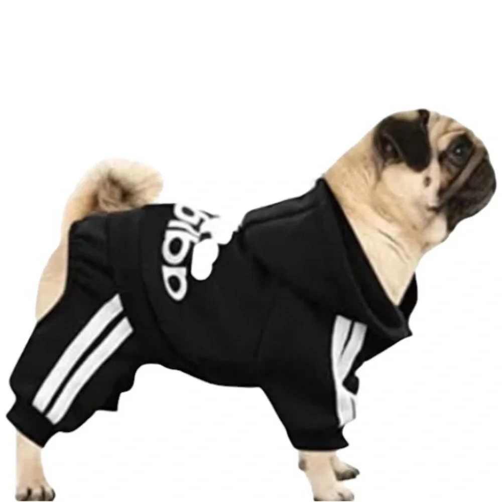 ADIDOG Tracksuit with Hoodie in Black - BRAND NEW
